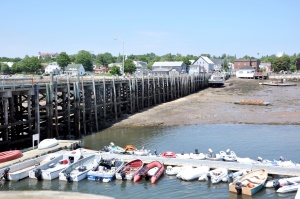 de werf bij laag water | St. Andrews-by-the-Sea